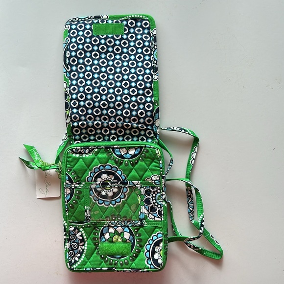Vera Bradley Green and Blue Mini Cupcake Small Crossbody - Picture 2 of 5